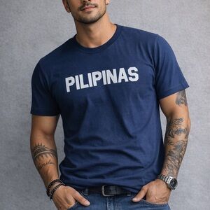Navy Blue Pilipinas Men's Short Sleeve Tee